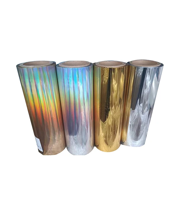 Factory Wholesale Custom Size UV DTF Sticker Printing Golden & Silver Laser AB Film Roll for Cup Usage