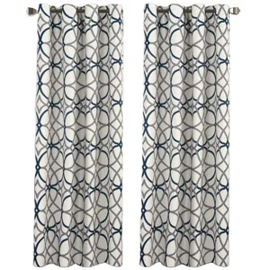Latest Luxury Design 3D Printed Blackout Ready Made Window Curtain Living Room Woven Curtain