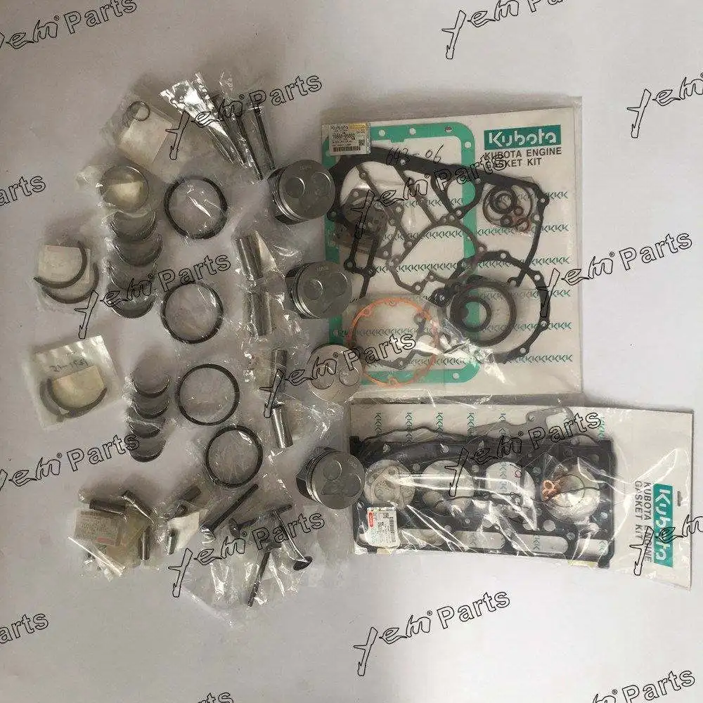 V2403 Overhaul Kit With Cylinder Gaskets Piston Rings for Kubota Diesel Engine 2