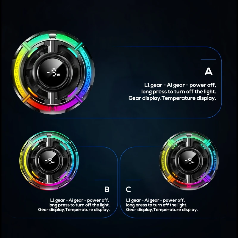  Memo CX15 Cooling Fan for Mobile Gaming