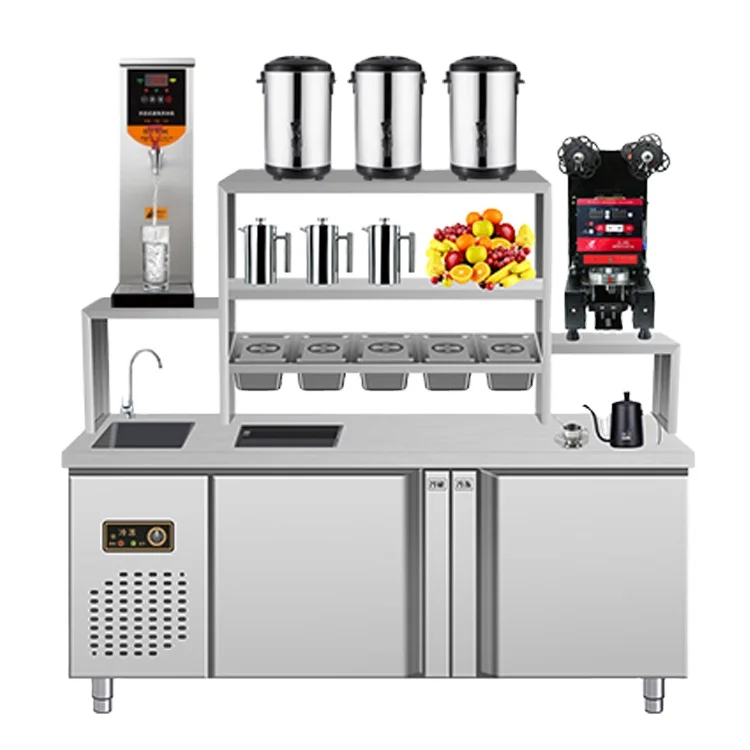 Высококачественный Коммерческий Счетчик молока и чая из нержавеющей стали 1 2/1 5/1 8/2 0 м для магазина Boba