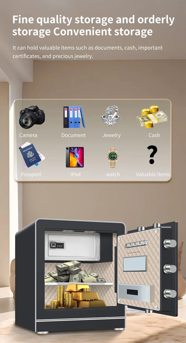 CEQSAFE Smart WIFI Safe Large Capacity All-Steel Anti-Theft Commercial Fingerprint Password for Home details