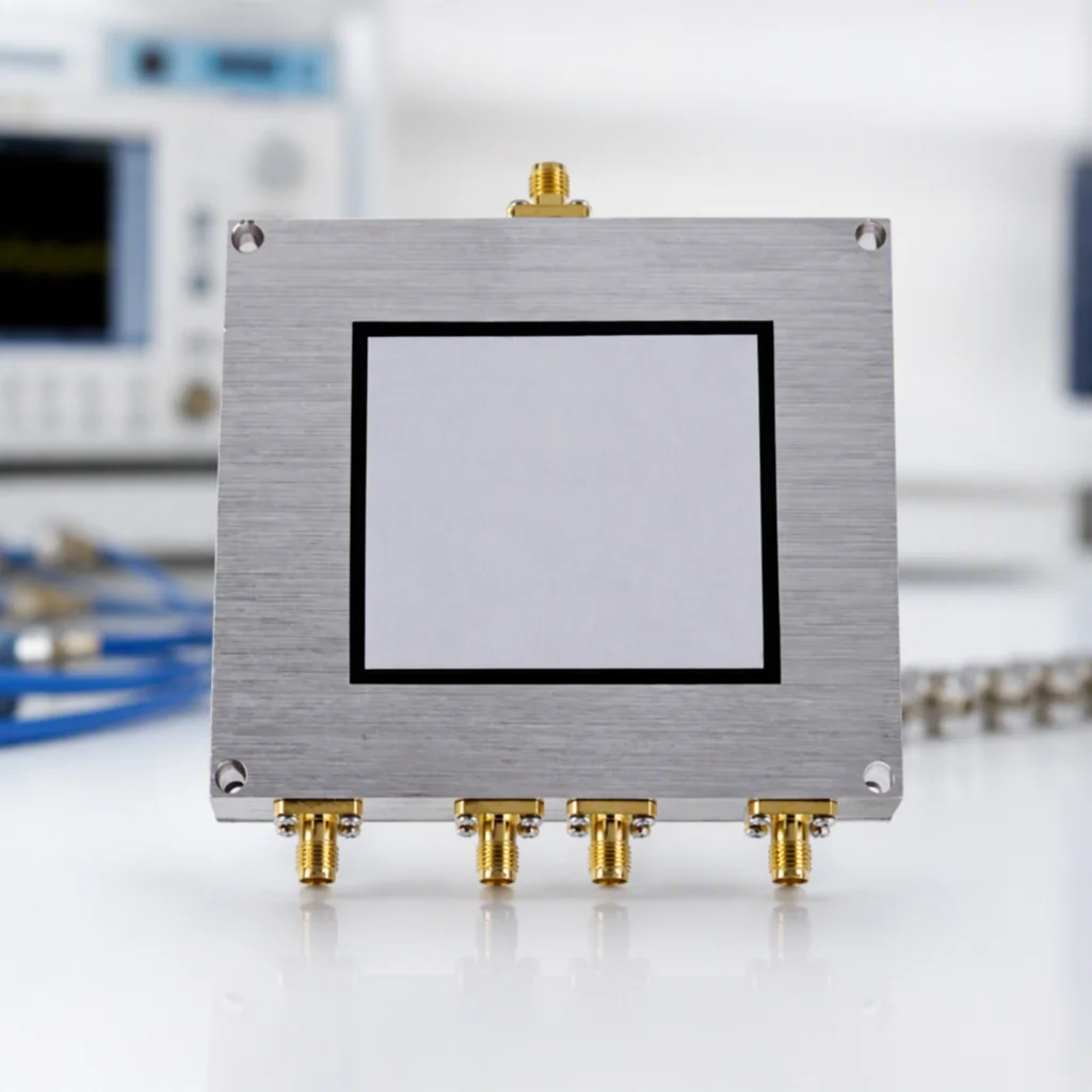 SMA 4 Way Power Splitter Wilkinson Divider 380-2500MHz RF Combiner for Test System