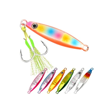 Lead Jig Fish Lure 40g-100g Artificial Hard Bait for Sea & Boat Fishing Long-Cast Glow-in-the-Dark – Metal Jig – view 2