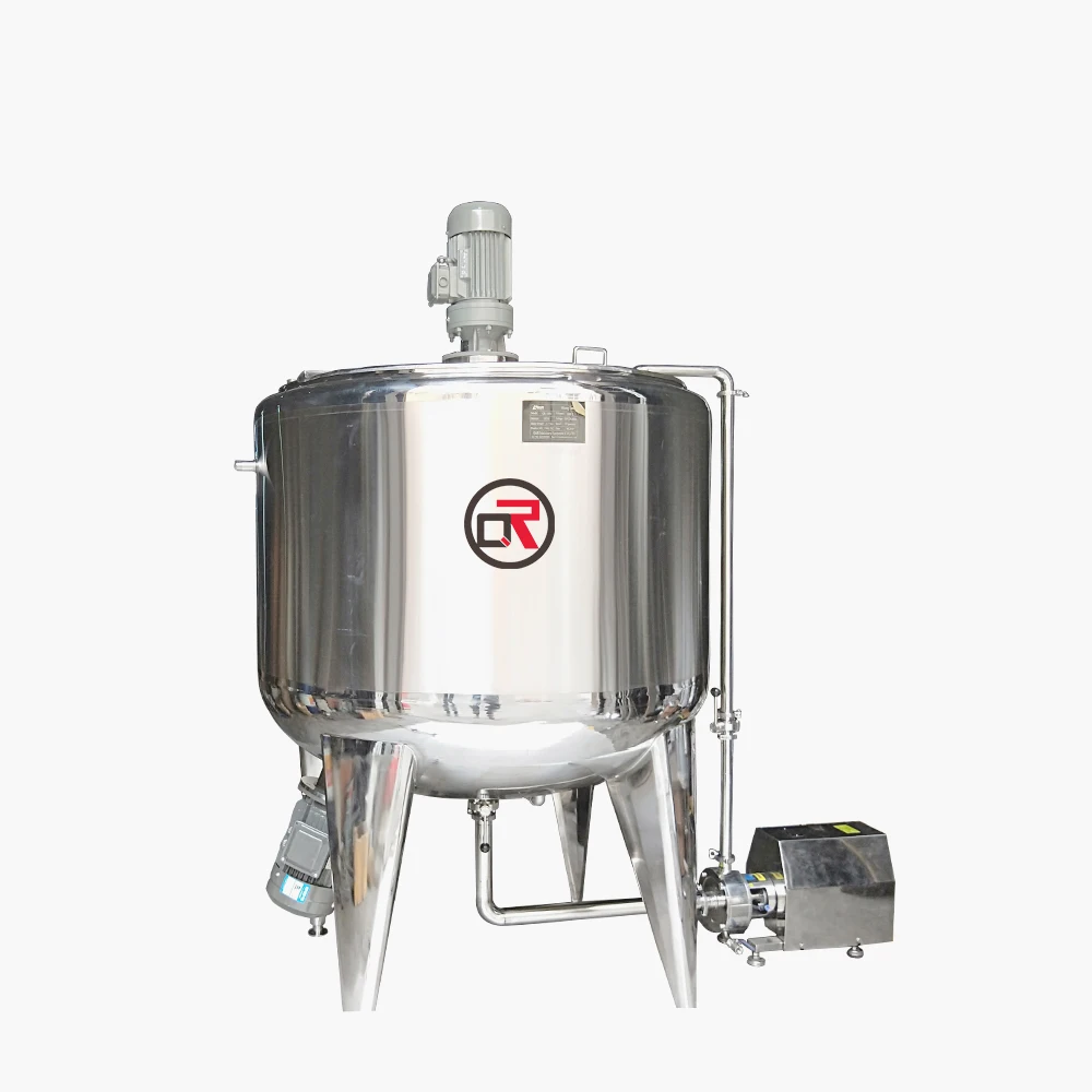 Jacketed Mixing tank With Heating Neutralization Cone Bottom tank Water tank Level Indicator Cosmetic Homogenizer Mixer Cream