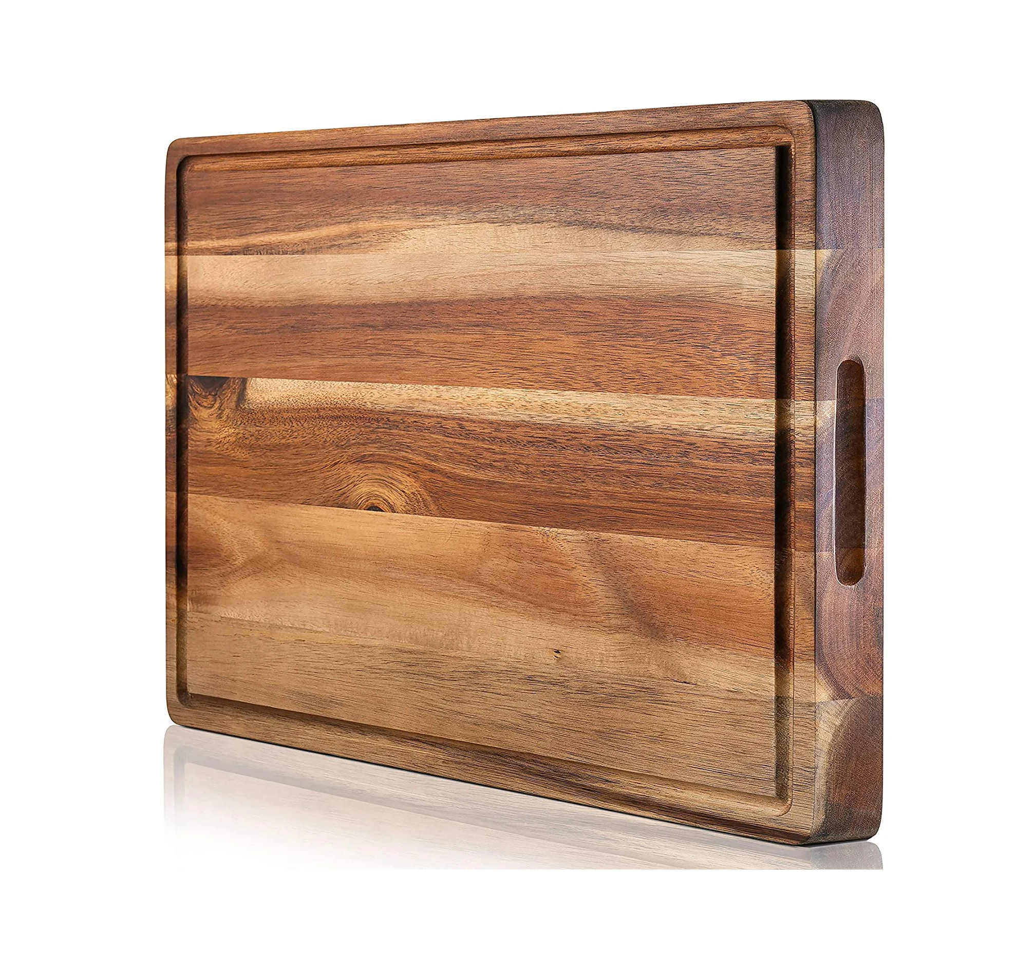 Acacia Professional Heavy Duty Butcher Block Countertop Wood Cutting Board For Kitchen