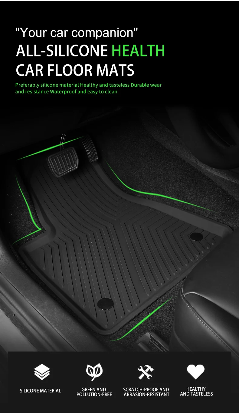 Personality Design Special Car Special Silicone Material Car Mats For