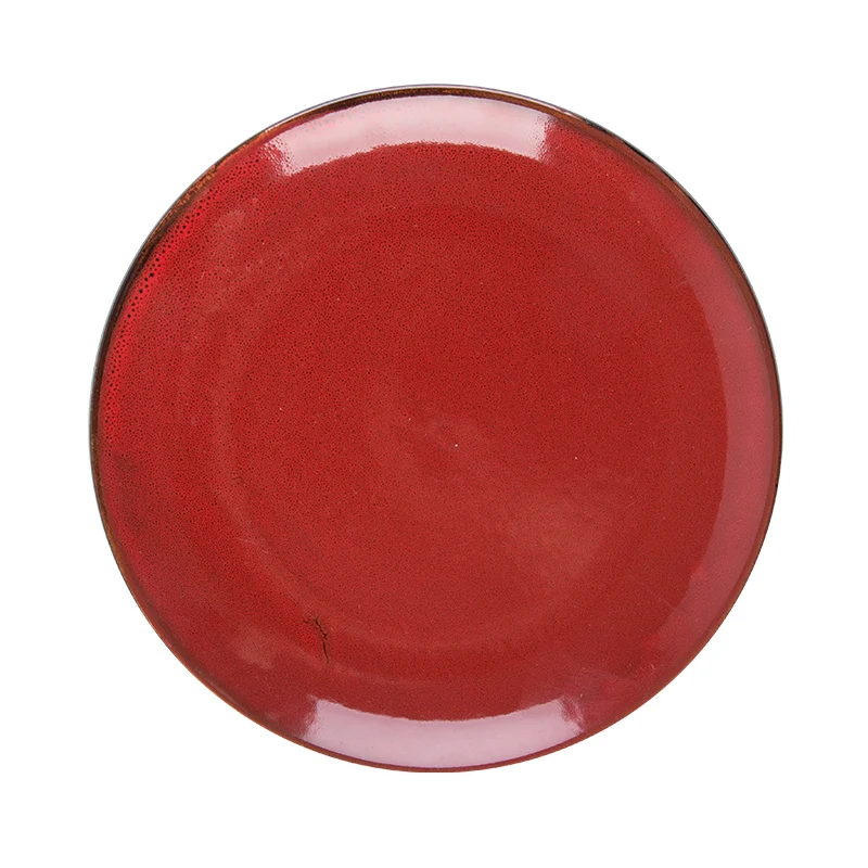 Black and Red Colour Porcelain Dinner Set Dinnerware for Cafeteria Evevts  Serving Not Stick Cookware Set Cookware