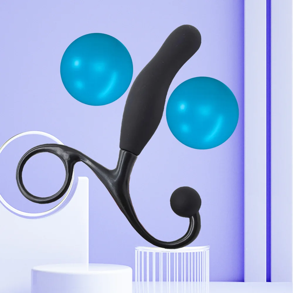 Anos Flexible Silicone Aneros Prostate Massager Non-Vibrating Ergonomic  Curved Butt Plug Anal Toy P-Spot Stimulation IPX5