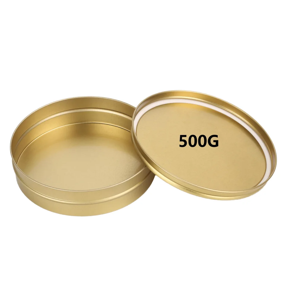 Luxury Tinplate & Aluminium Caviar Tin Box 500g/250g/125g/100g/50g/30g Recyclable Packaging for Food Distributors Restaurants