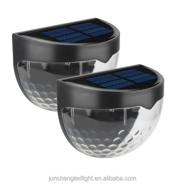 High Bright Smart LED Solar Fence Light Outdoor Solar Power Waterproof Warm White for Garden Yard Step Deck Stair Lighting