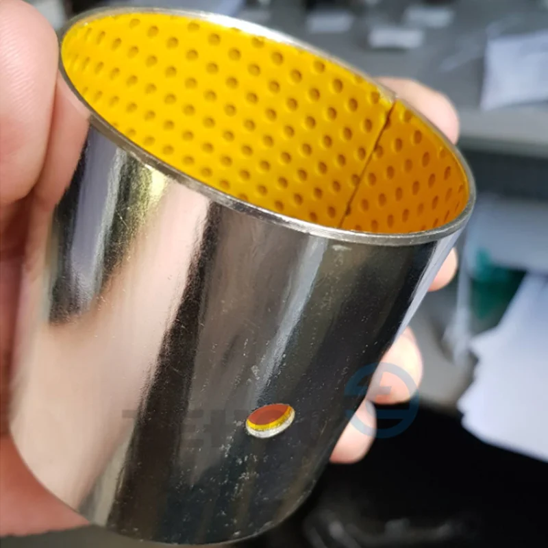 Self Lubricating DX Bushing Steel Backed Sintered Bronze POM Coated ...