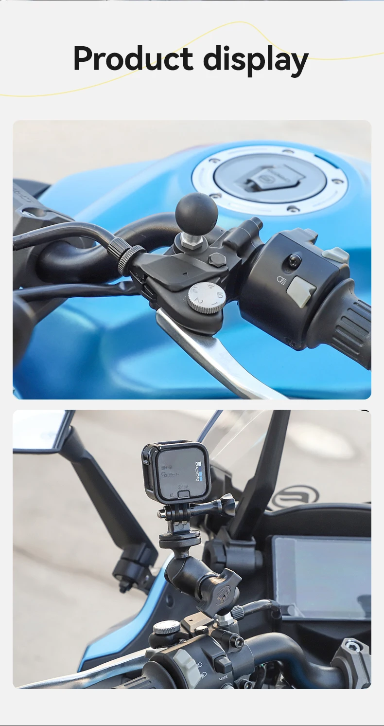 SMNU M10 25mm Dia Rubber Surface Ball head Bolt For Motorcycle Phone Holder Phone Ball Mounts Torque Bike Holder Mount manufacture