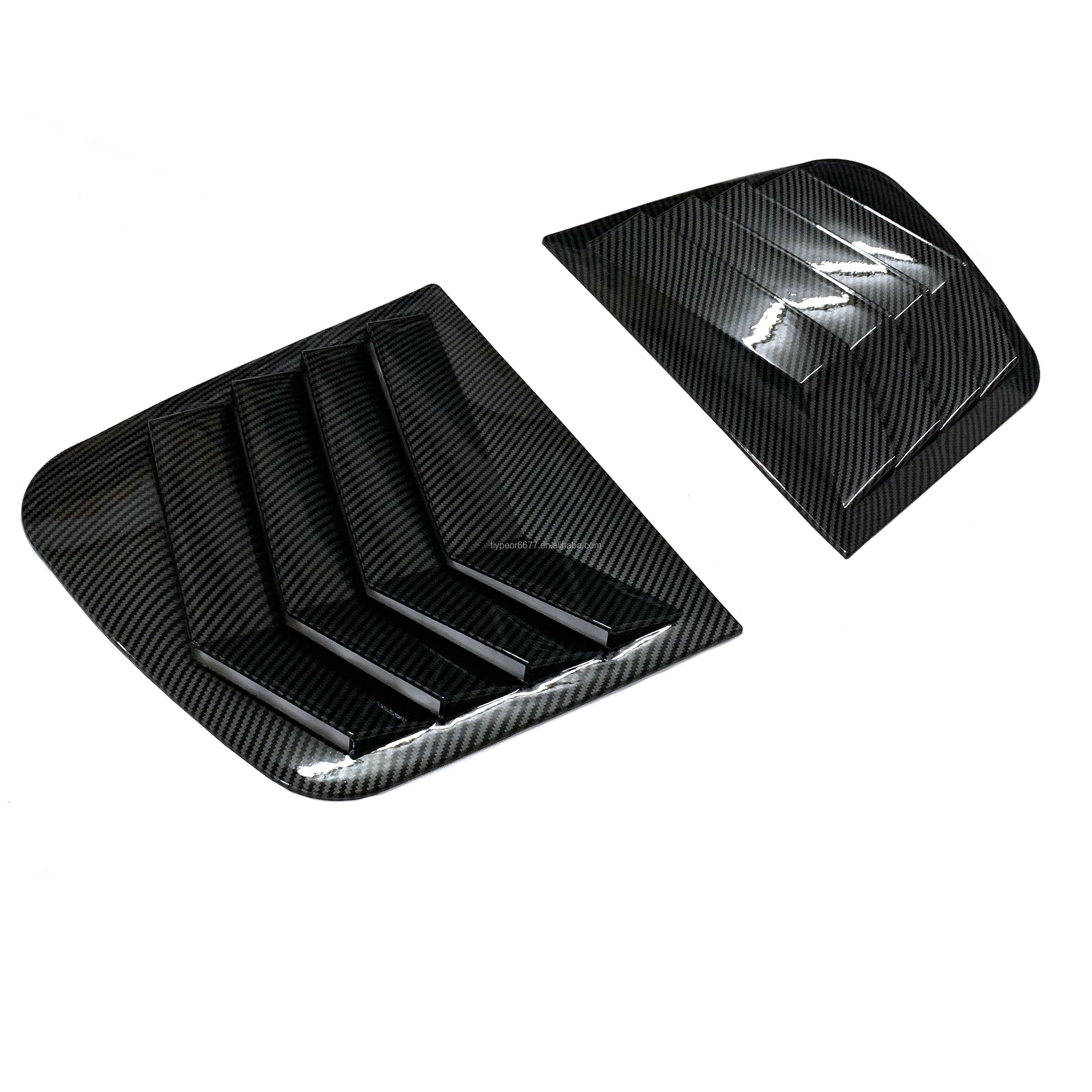 product window louvers for kia kx5 sportage 2015   2018 rear side window louvers air vent scoop shades cover blinds exterior accessories-9