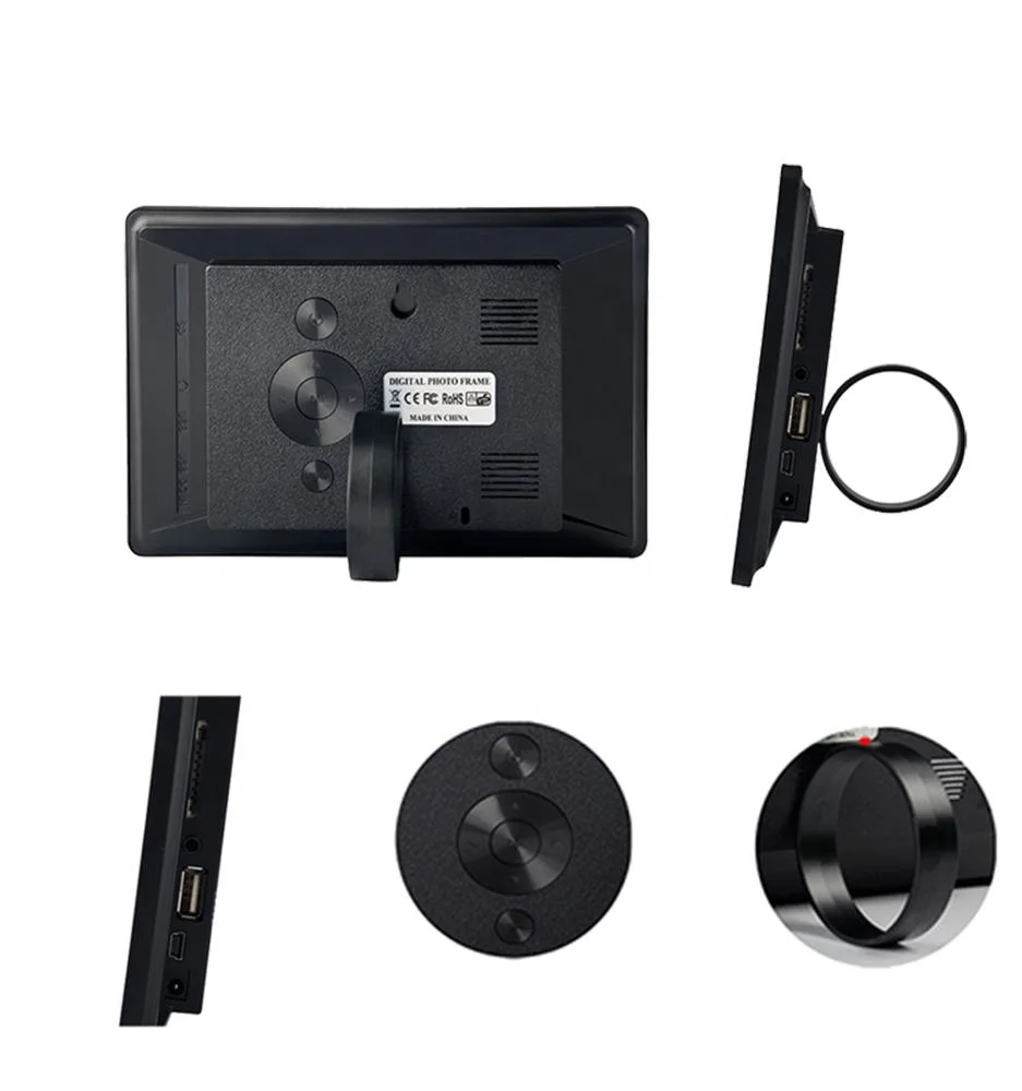 Full Hd Clear Picture Lcd Screen 3d Electronic Photo Frame 7 Inch With Remote Control