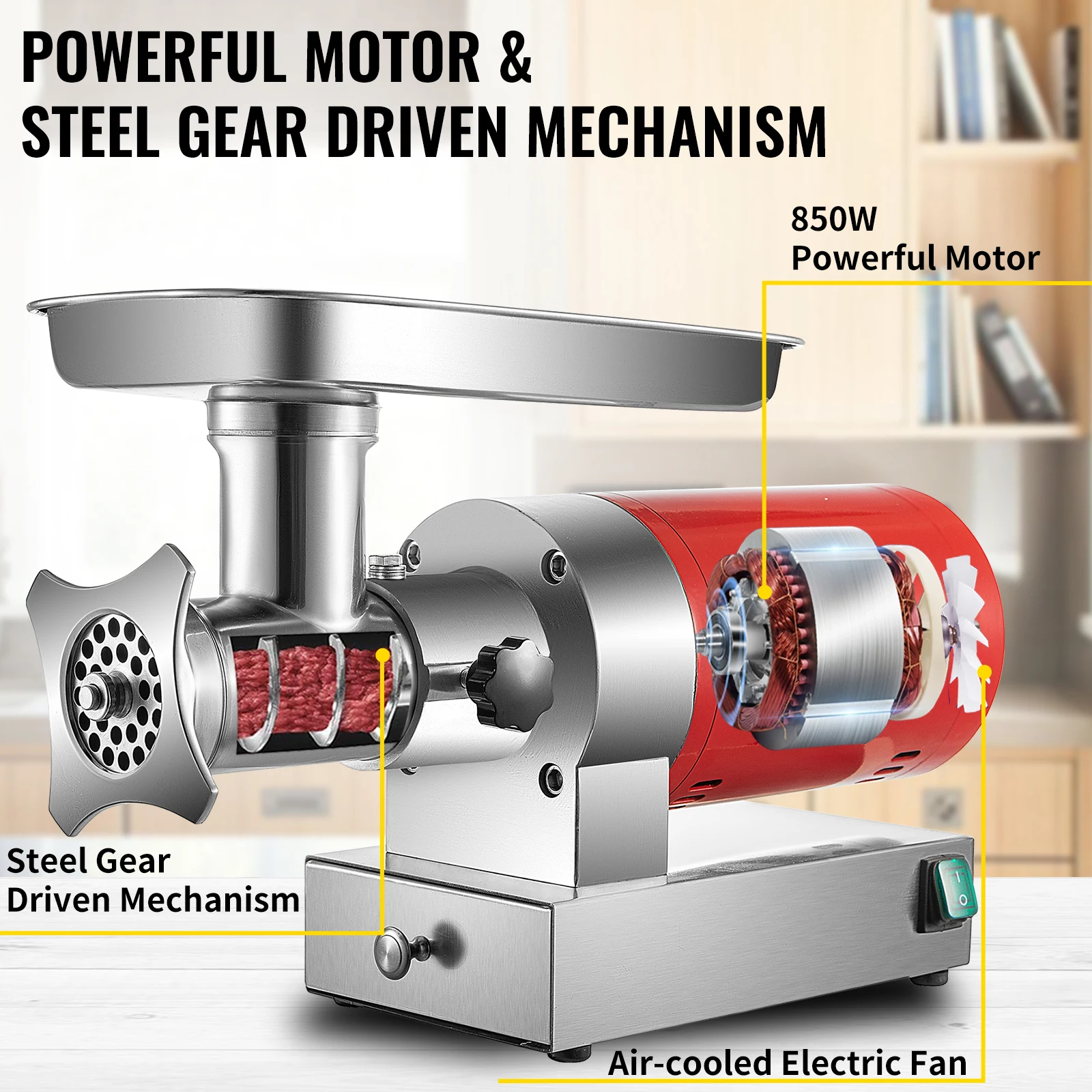 Title 1, Commercial Meat Grinder Electric Sausage Maker ...