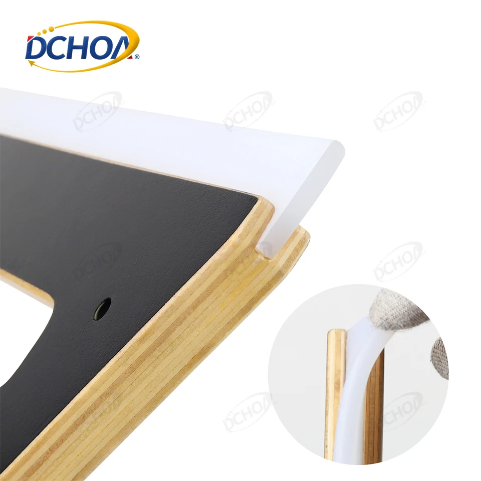 DCHOA Advertising Wallpaper Wrap Tools XXL 30CM Wooden Squeegee With Silicone Flexible Scraper Building Film Tool