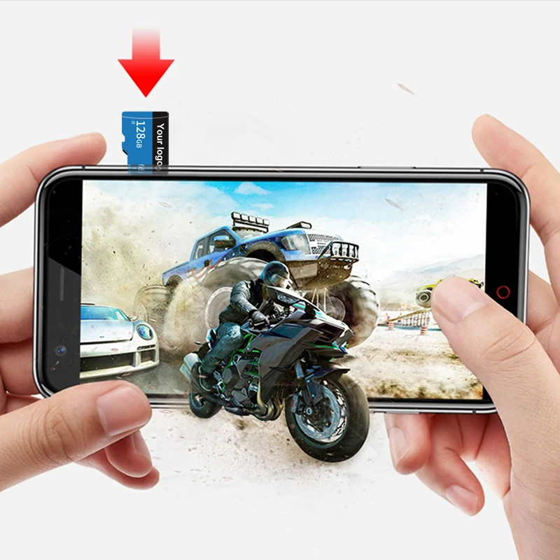 KISSIN Smart Phone Memory Card Camera Micro TF SD Storage Card OEM Logo 4GB 8GB 16GB Full Capacity 32GB 64GB 128GB 256GB 512GB