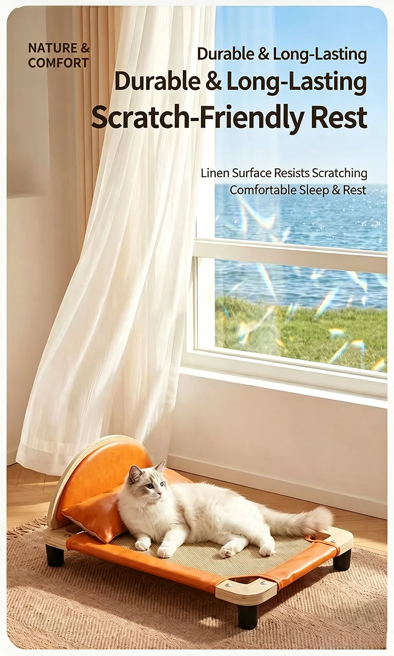 product four seasons universal sisal cat bed large size scratch resistant no shedding cat scratcher pad dual use for playing sleeping-9