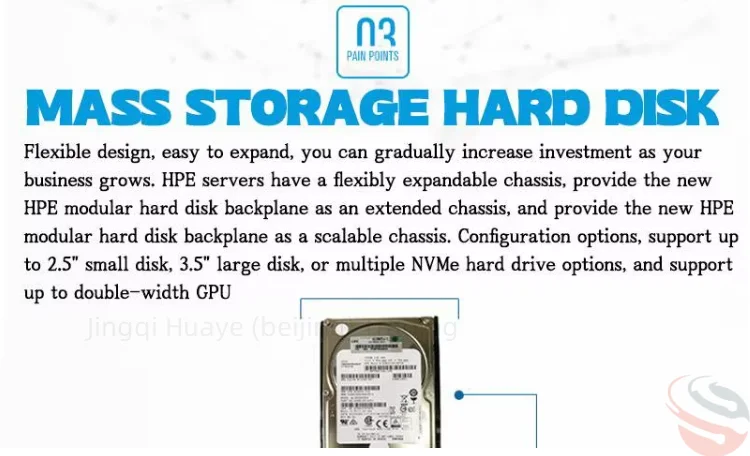 HPE ProLiant DL380 Gen11 4510 12-Core NC BCM5719 8SFF Rack Server 2U Size 1P 64GB-DDR4 32GB 2x1000W RPS NA Xeon HDD Computer