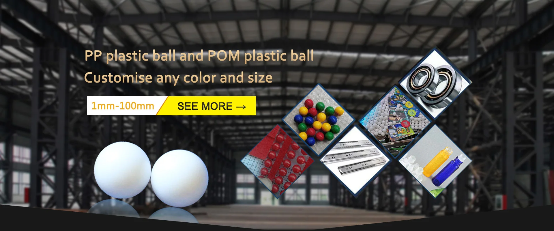 Wholesale Factory Cheap Nylon Ball Pp Pom Balls Solid Hollow Precision