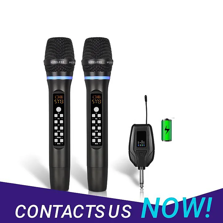 Recharging 50 Channel Professional Microphone Karaoke Reverb Microfone