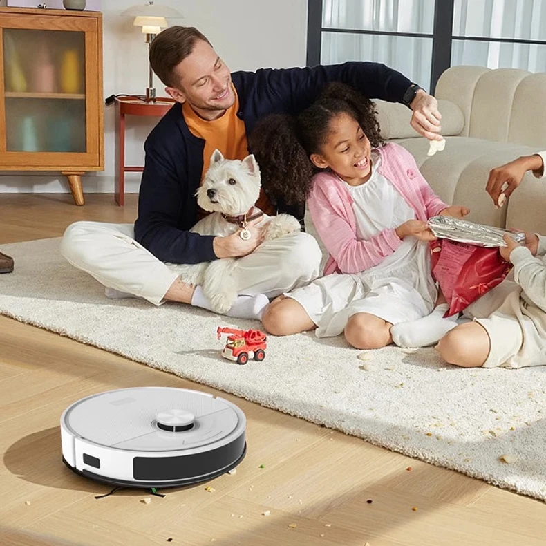 Smart Robot Vacuum Cleaner 10000Pa 2H Hot Air for Quick Drying Robot Vacuum Cleaner Mop with DTOF Laser Navigation