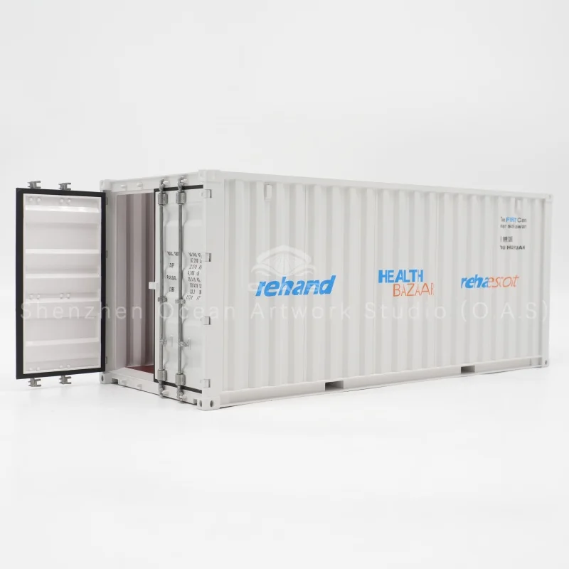 【L】O.A.S Container Model Factory Customized Scale1:20 Plastic Crafts Shipping Boxes     Rehand Container Model