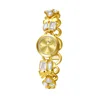 Or rétro et diamants blancs