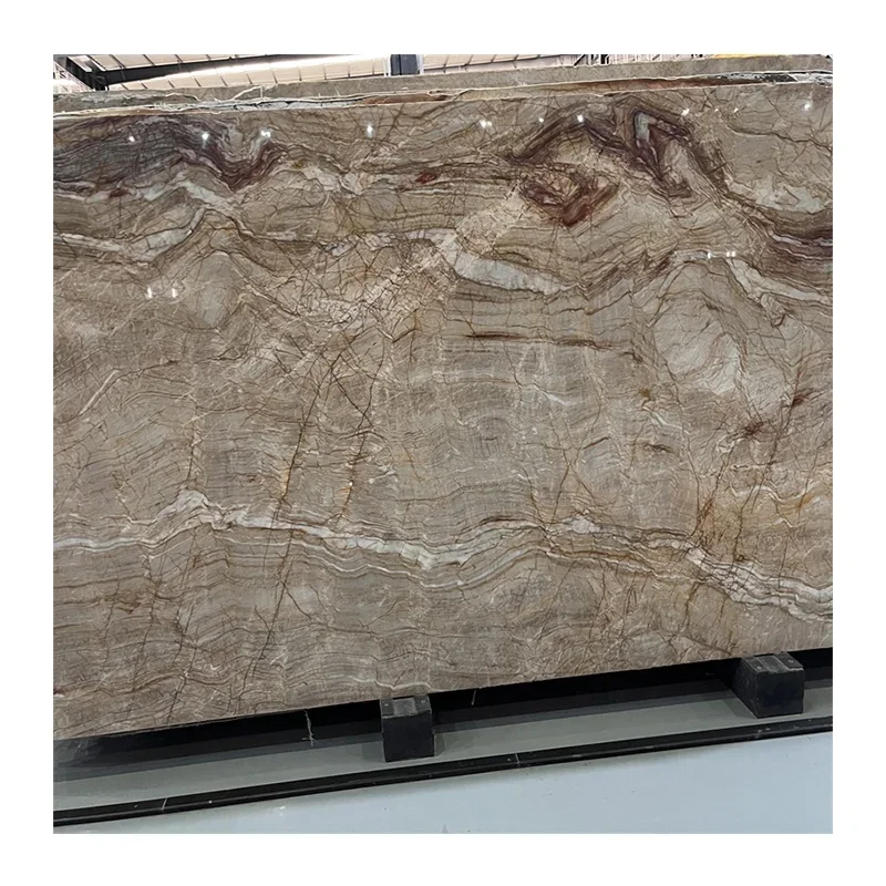 Brazil Impression Gold Quartzite Slab For Kitchen Countertop Gold Exotic Stone Wall Tiles For Hotel Projects