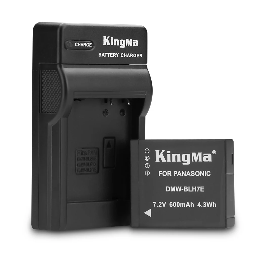 Kingma литиевая батарея для камеры замены DMW-BLH7E аккумулятор с Micro Usb зарядное устройство для цифрового фотоаппарата Panasonic GM5 GF7 GF8 GF9 камера