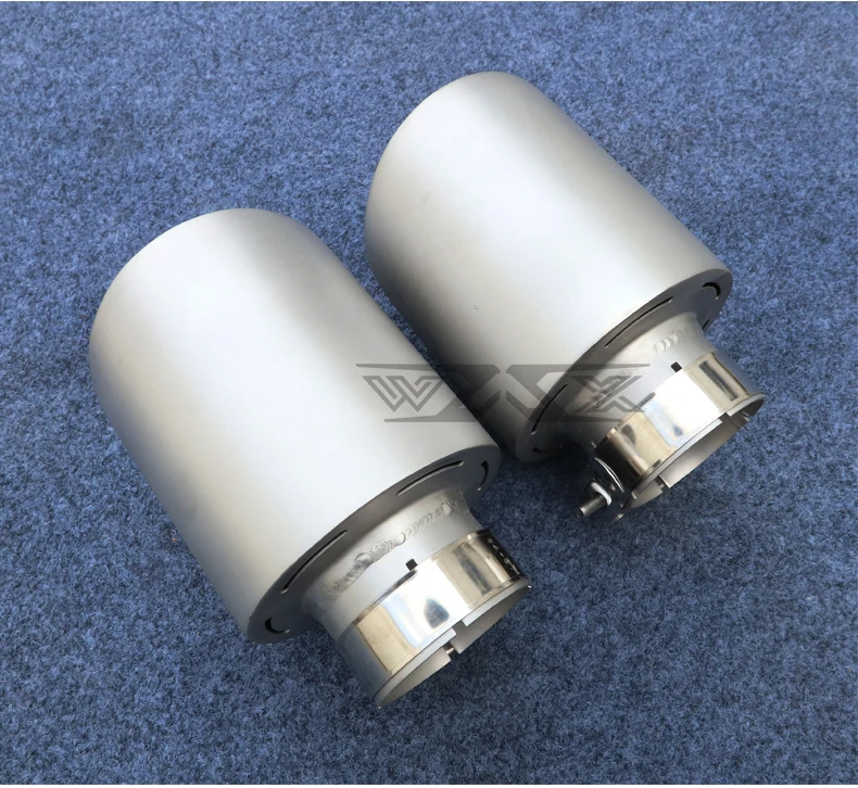 Customized Stainless Steel Exhaust Tailpipe Baking Finish Drilled Exhaust Pipe Universal