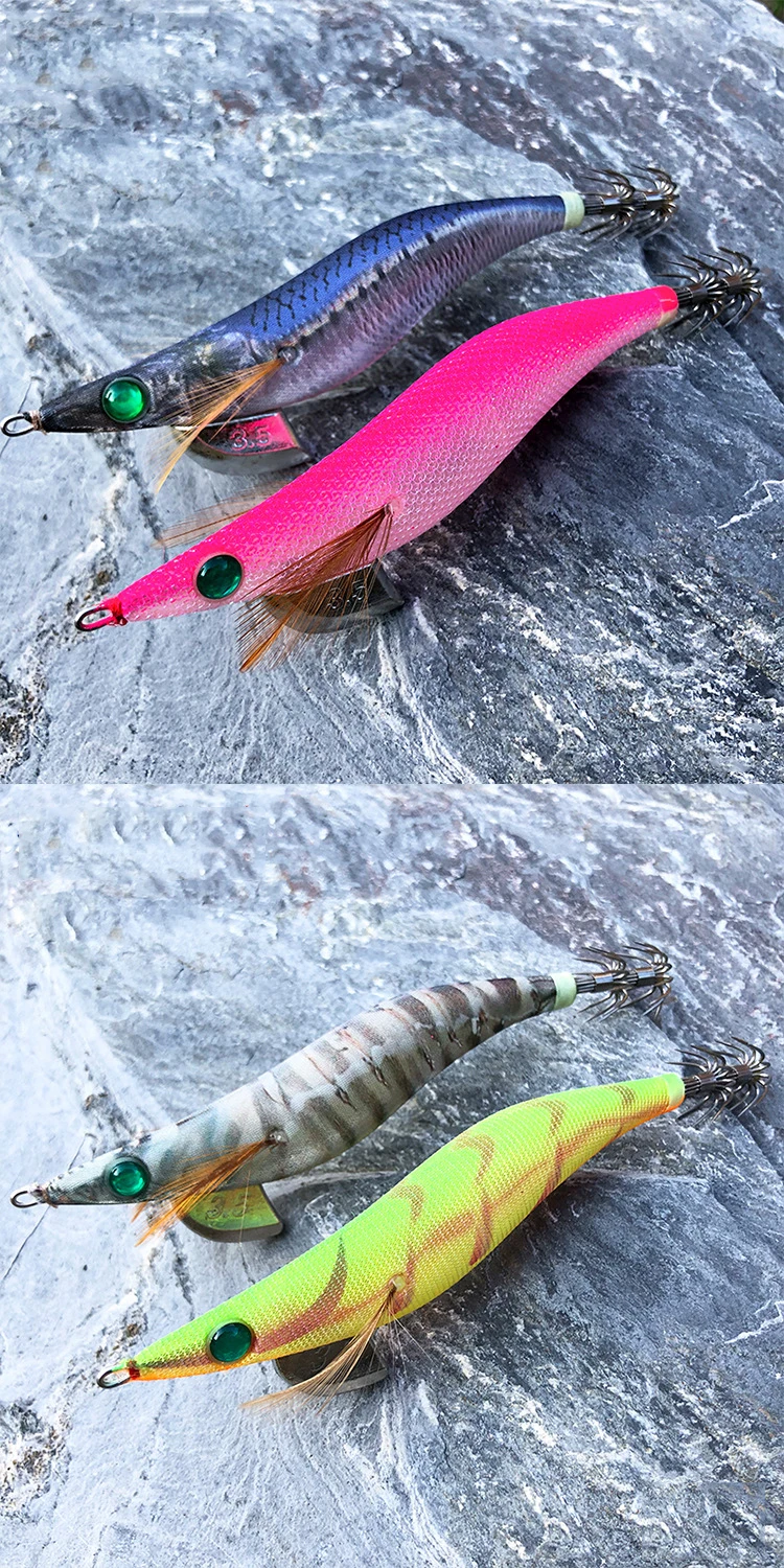 Japan Original Yamashita Brand Artificial Wooden Shrimp Bait Fishing