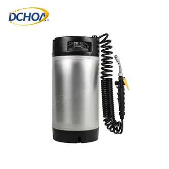 DCHOA 9.5L Commercial Car Beauty Detailing Stainless Steel Pressurized Water Sprayer Gun For Vehicle Cleaning