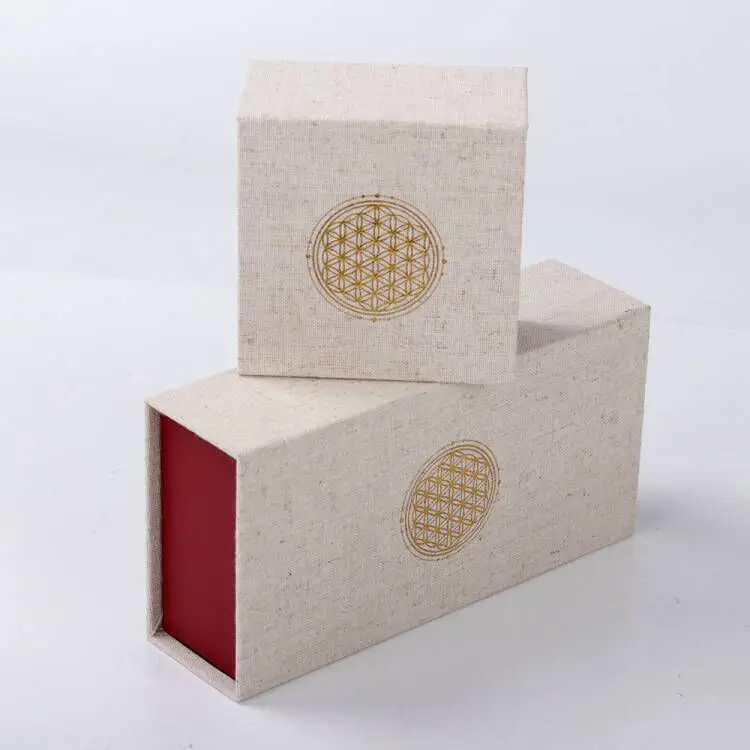 Custom Luxury Linen Fabric Cardboard Packaging Box for Adult Toys Magnetic Gift Box with Silk Insert for Sexy Sex Dolls