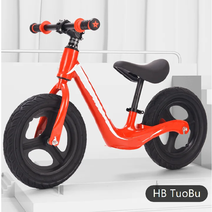 12 Inch Air Wheel Steel Frame Children Balance Bike For 25 Years Old