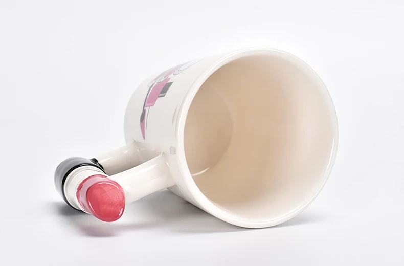 Ceramic Lipstick Handle Coffee Mug Overview 4