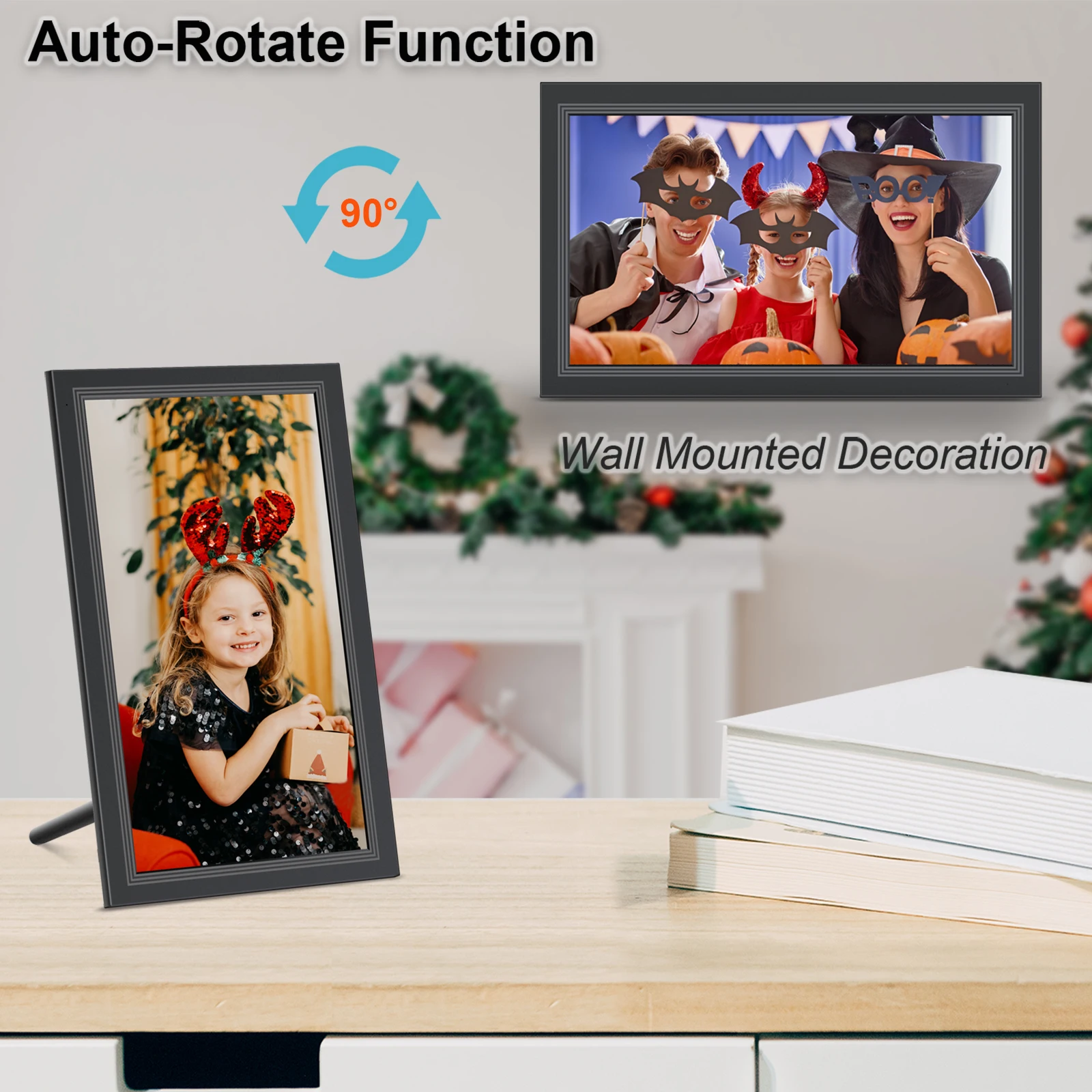 Lively Memories Video Frame IPS Touch Screen Video Player Smart 15 Inch Digital Photo Frame