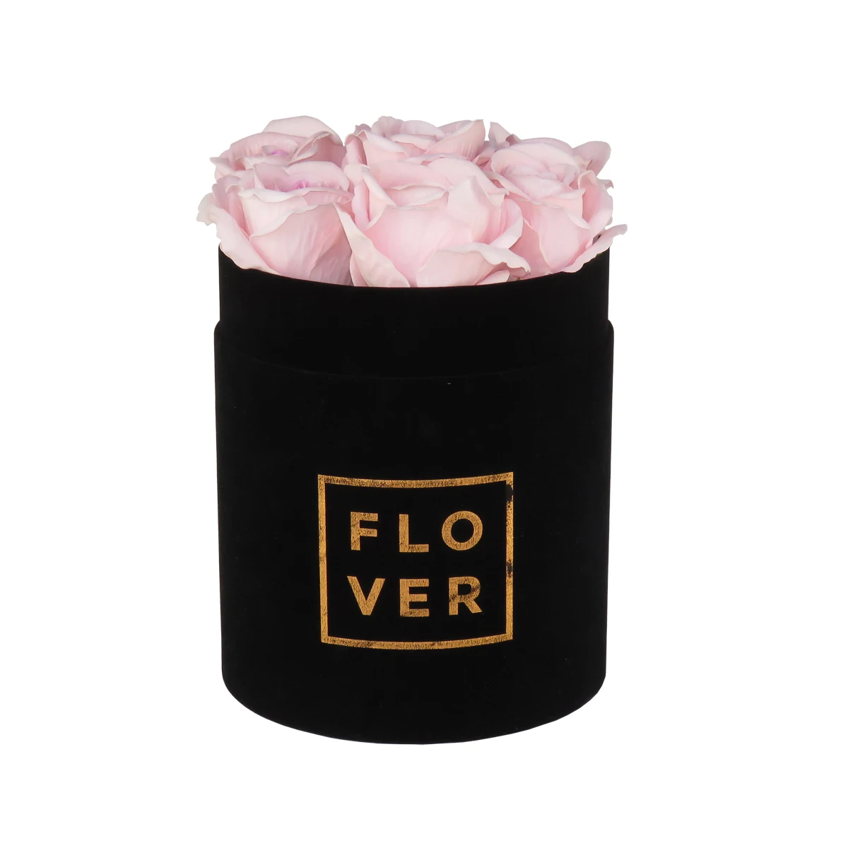 Custom Velvet Luxury Rigid Paper Hat Gift Packaging Florist Portable ...