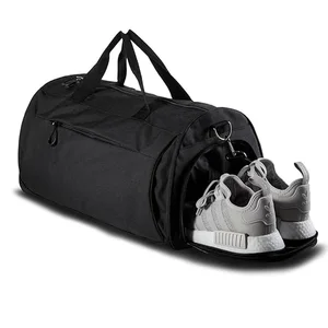 Custom Travel Sports Duffle Gym Bag for Men & Women with Shoes & Wet Compartment