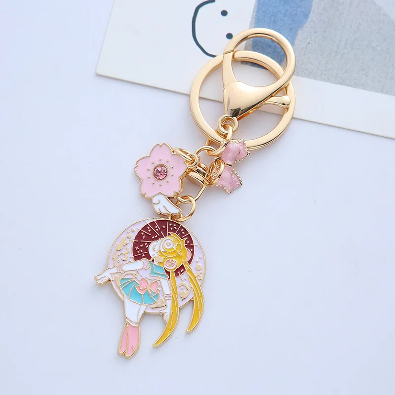 sailorsunny Couple Cat Keychains Couples Good Lucky Charms For Bag  Keychains Women Cute Purse Charms Printed Pink Black Wristband Key Chains  For