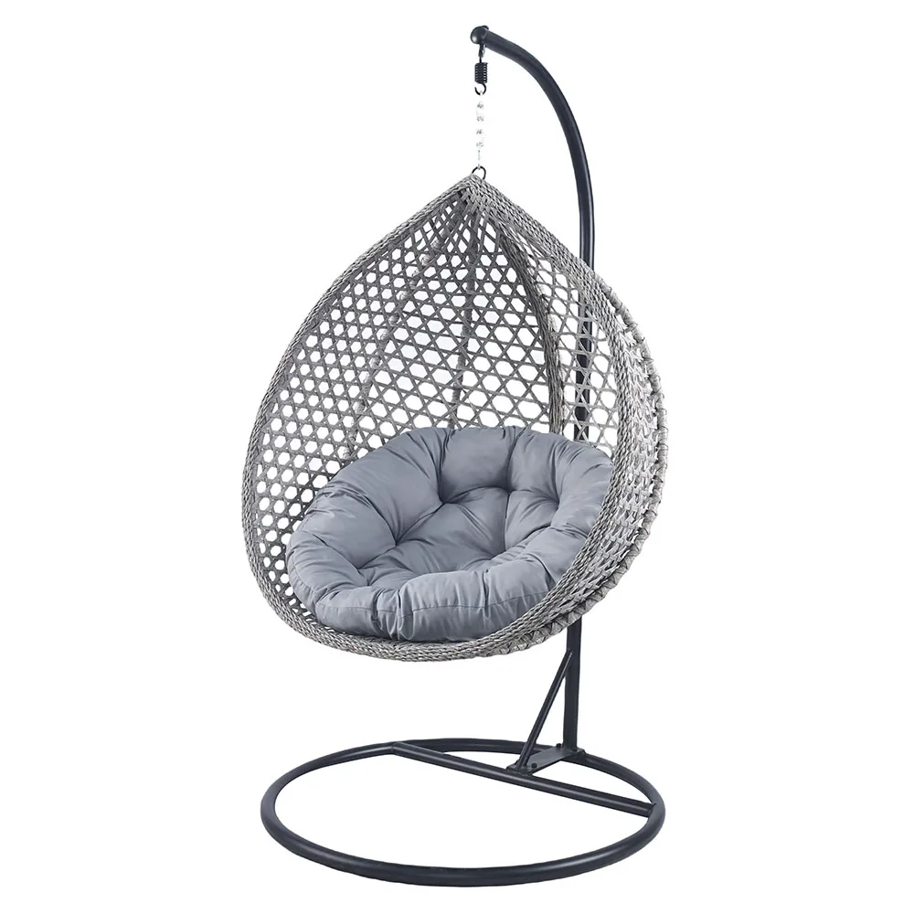 Nu-Deco Factory Customization Traditional Folding Egg Chair Outdoor Furniture Swing Hanging Metal Stand