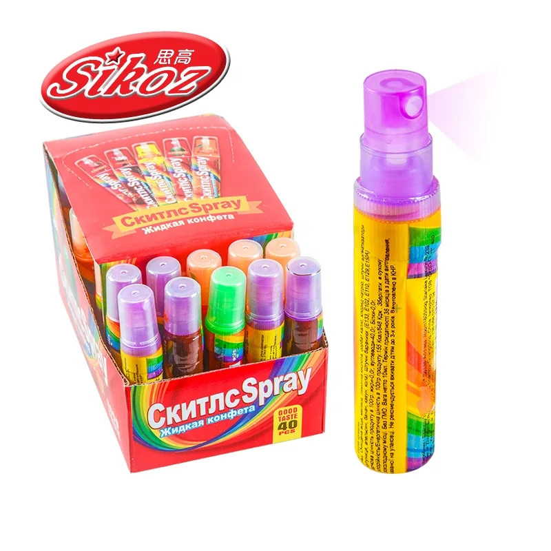 Фруктовый спрей. Spray Candy. Booster фруктовый спрей. Liquid Candy. 2711991 Жидкая конфета спрей ручка 20гр.*24шт..