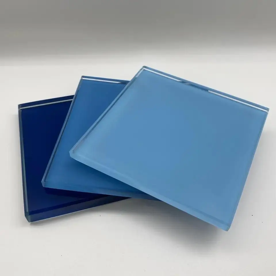 Custom Back Painted Toughened Lacquered Glass for Kitchen Splash Back Table Top