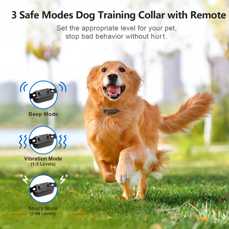 1600ft Range Control Dog Training Collar 4 Channels Simultaneous ...