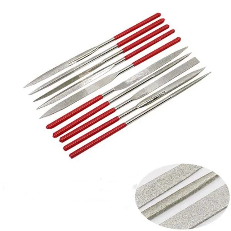 Алмазный Набор для шлифовки в ассортименте шлифовальный инструмент легированная сталь металл плоский полукруглый треугольный напильник другие ручные инструменты полировщик