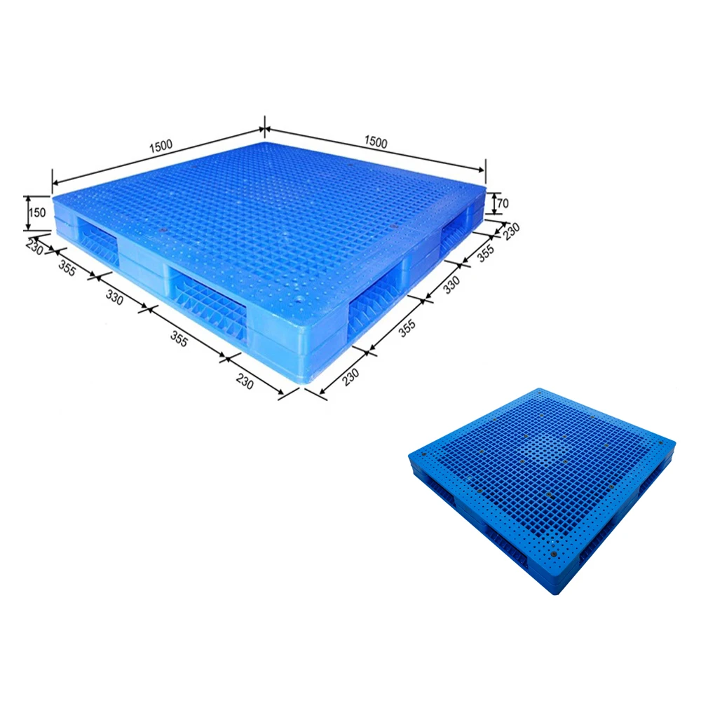 1500*1500*150mm Double-Sided Rugged Welded Plastic Mesh Pallets