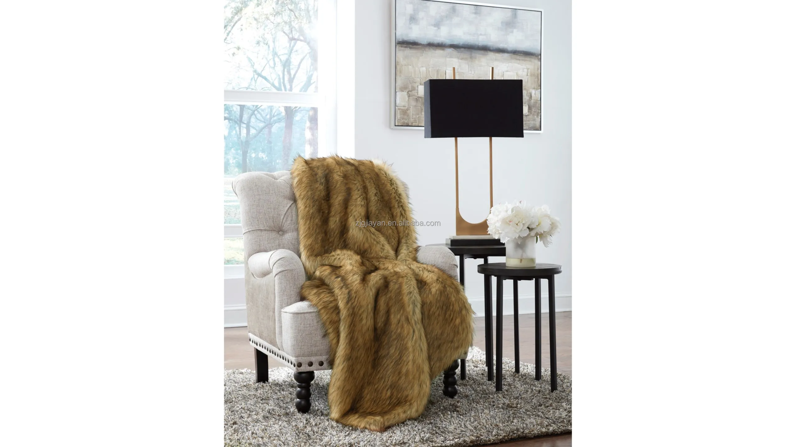 Designer Luxury Faux Fur Blanket King Size Thick Brand Blankets Buy