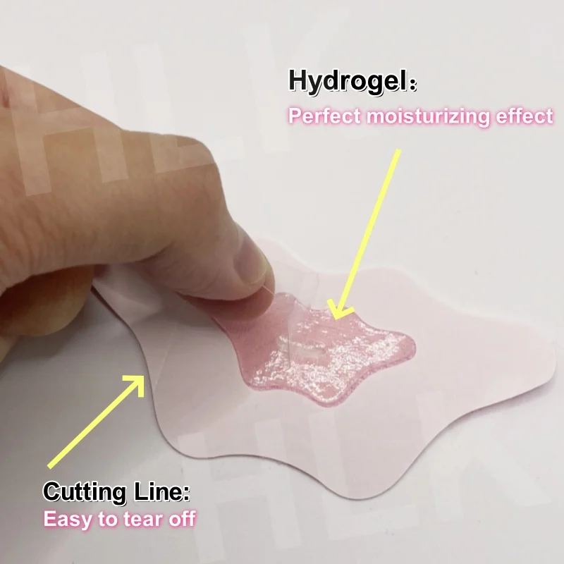 product hlk customized lip shape hypoallergenic hydrogel mouth sleep tape soft adhesive breathing stop snoring moisturizing patches-2