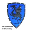 Escudo de dragón azul